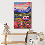 Tableaux Van dans un paysage de montagne vibrant d'authenticité.