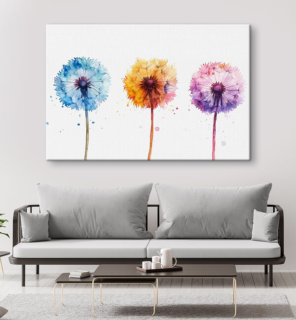 Aquarelle d'un pissenlit Tableaux Aquarelle d'un pissenlit