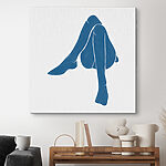 Tableaux Dessin bleu des jambes d'une femme
