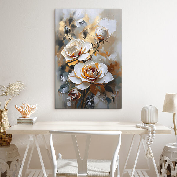 Des roses élégantes dans des teintes vibrantes Tableaux Des roses élégantes dans des teintes vibrantes
