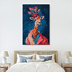 Tableaux Girafe portant un chapeau