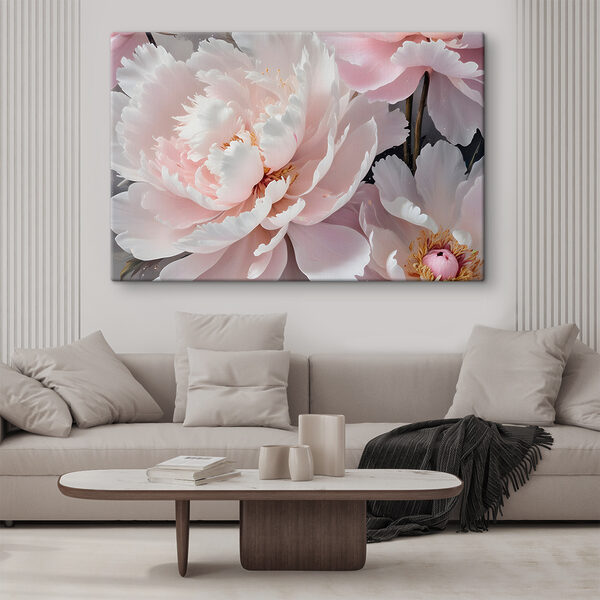 Pétales délicats dans une teinte rose tendre Tableaux Pétales délicats dans une teinte rose tendre