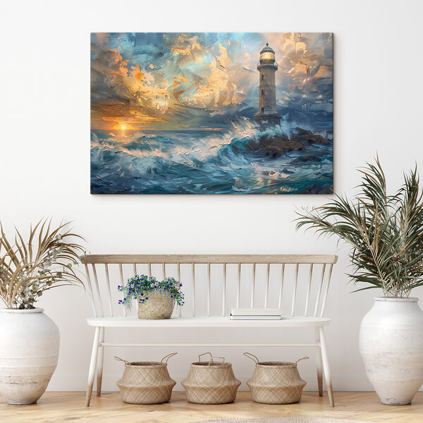 Phare dans l'océan Tableaux Phare dans l'océan