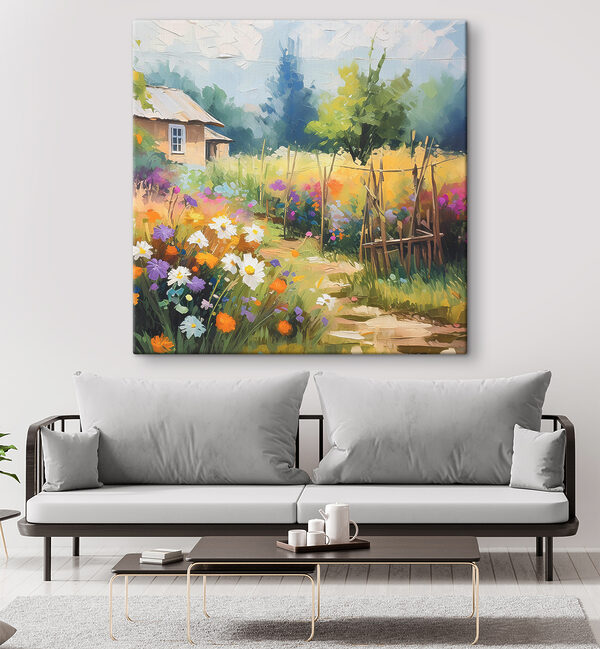 Des fleurs de jardin dans des teintes vibrantes Tableaux Des fleurs de jardin dans des teintes vibrantes