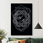 Tableaux Dessin en noir et blanc d'un serpent