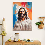 Tableaux Figure sereine au milieu de couleurs vibrantes