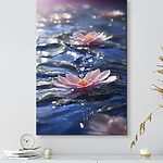 Tableaux Fleur rose floue