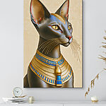 Tableaux Chat majestueux aux accents bleus