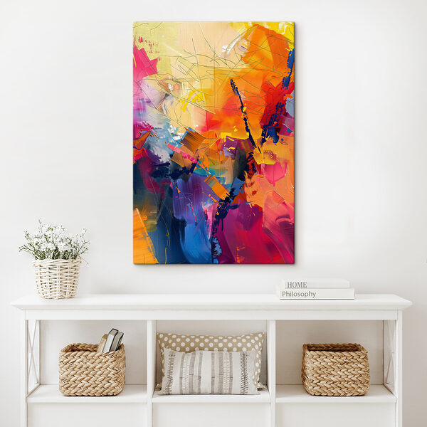 Explosion de couleurs vives et abstraites Tableaux Explosion de couleurs vives et abstraites
