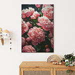 Tableaux Groupe de fleurs roses