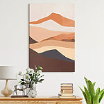 Tableaux Paysage désertique abstrait avec des collines