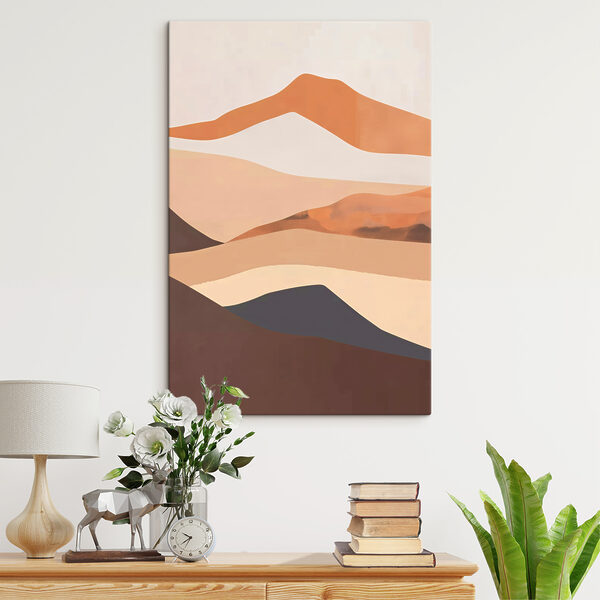 Paysage désertique abstrait avec des collines Tableaux Paysage désertique abstrait avec des collines