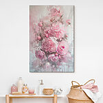 Tableaux Délicates fleurs roses en pleine floraison