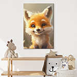 Tableaux Adorable renard au sourire charmeur.