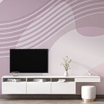 Papier peint Vagues abstraites dans des tons pastels