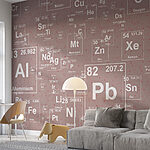 Papier peint Lettre blanche sur fond gris