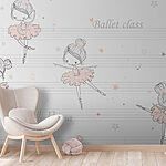 Papier peint Dessin d'une ballerine
