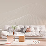 Papier peint Lignes blanches sur fond gris