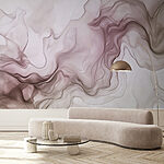 Papier peint Dessin abstrait pastel fluide