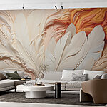 Papier peint Danse tourbillonnante des plumes.