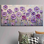 Tableaux Peinture de fleurs violettes