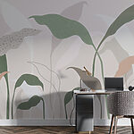Papier peint Des tons doux dans le design de la nature