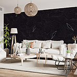 Papier peint Wall murals Black and white floral pattern