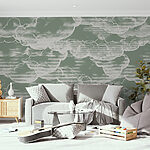 Papier peint Nuages gris et blancs