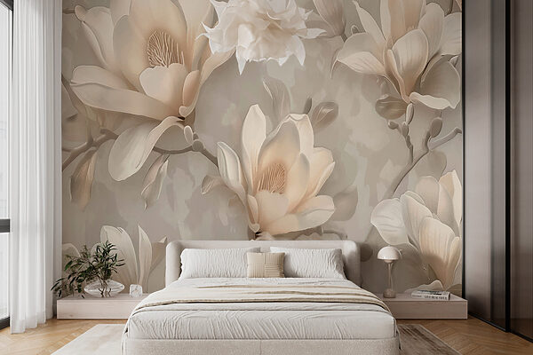 Papier peint avec des fleurs Papier peint Papier peint avec des fleurs