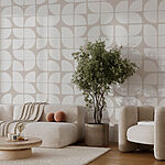 Papier peint Motif de cercles et de lignes