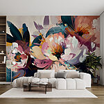 Papier peint Peinture de fleurs