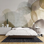 Papier peint Formes abstraites dans des tons doux