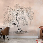 Papier peint Dessin d'un arbre