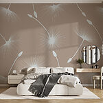 Papier peint Motif des pissenlits