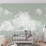 Papier peint Nuages blancs dans le ciel