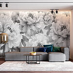 Papier peint Monochrome Bloom Elegance