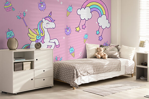 Licorne et glace et glace Papier peint Licorne et glace et glace