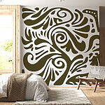 Papier peint Motif de feuilles et de branches