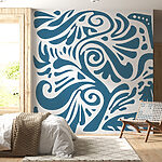 Papier peint Motif bleu et blanc