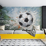Papier peint Peinture d'un ballon de football