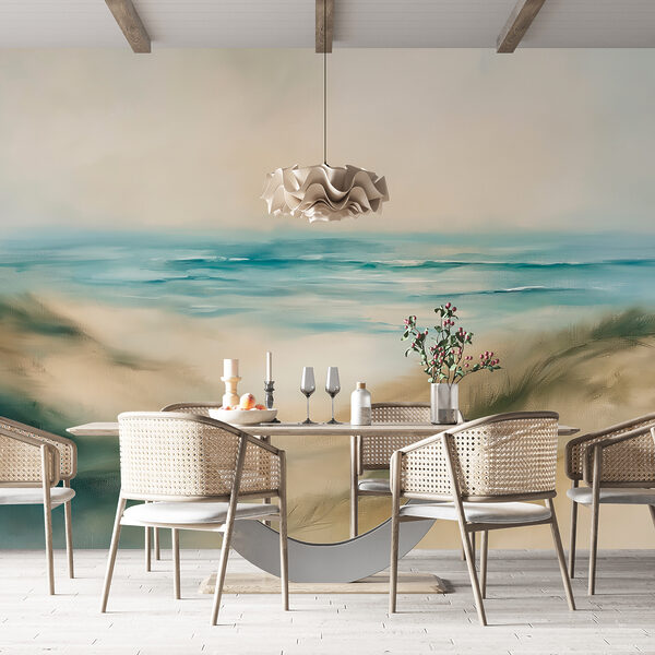 Papier peint Peinture d'une plage (UGS : w08141v1) Papier peint Papier peint Peinture d'une plage (UGS : w08141v1)