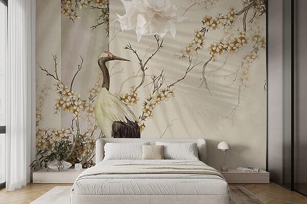 Oiseau debout sur une branche Papier peint Oiseau debout sur une branche