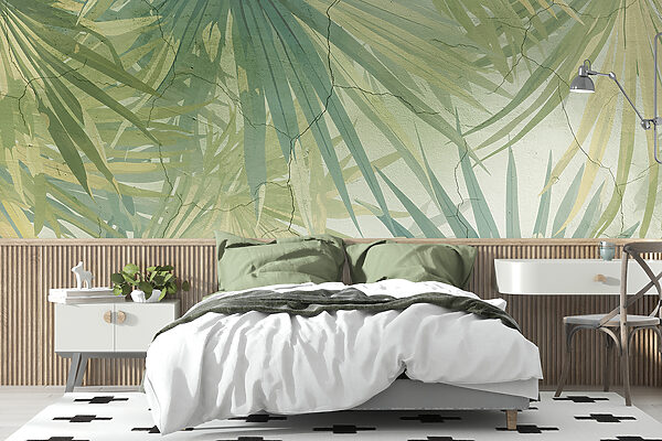 La jungle ensoleillée vue par un artiste Papier peint La jungle ensoleillée vue par un artiste