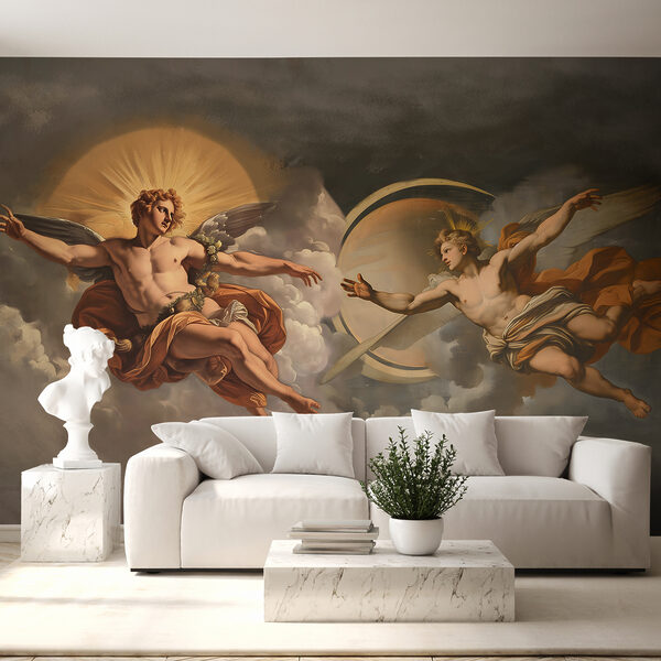 Peinture d'anges dans le ciel Papier peint Peinture d'anges dans le ciel