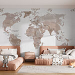 Papier peint Carte du monde