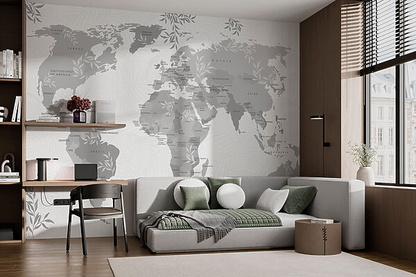 Carte du monde Papier peint Carte du monde