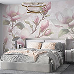 Papier peint Magnolias élégants en fleurs