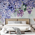 Papier peint Bouquet de fleurs violettes