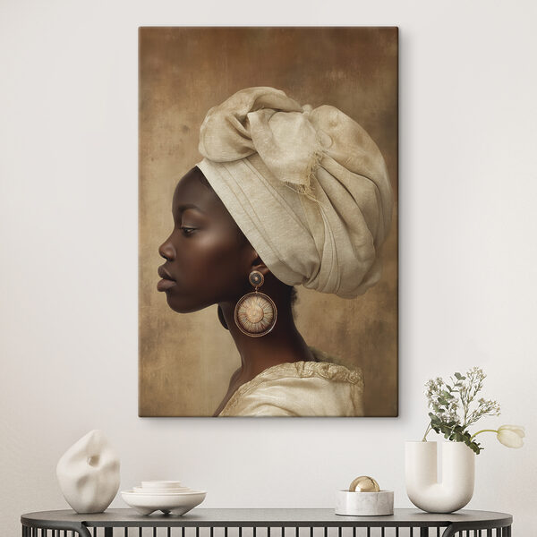 Femme portant un foulard Tableaux Femme portant un foulard