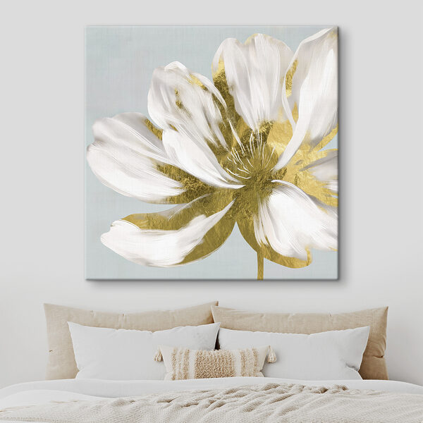 Elegant Bloom en blanc et jaune Tableaux Elegant Bloom en blanc et jaune